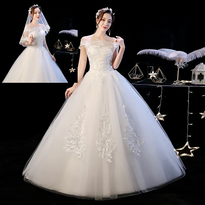 Customized Wedding Dress Bridal Plus Size Ball Gowns Lace Up Wedding Dresses Vestido De Noiva