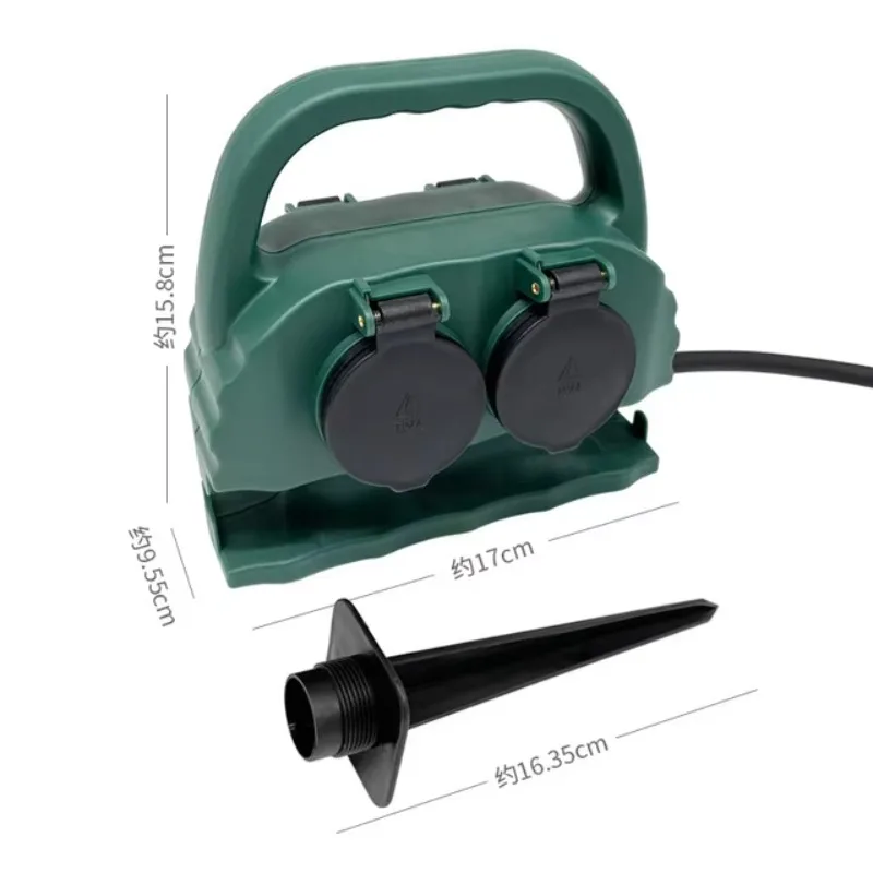 【2026】EU 4 Way Waterproof IP44 Outdoor Garden Socket German Schuko Plug Power Extension Cord