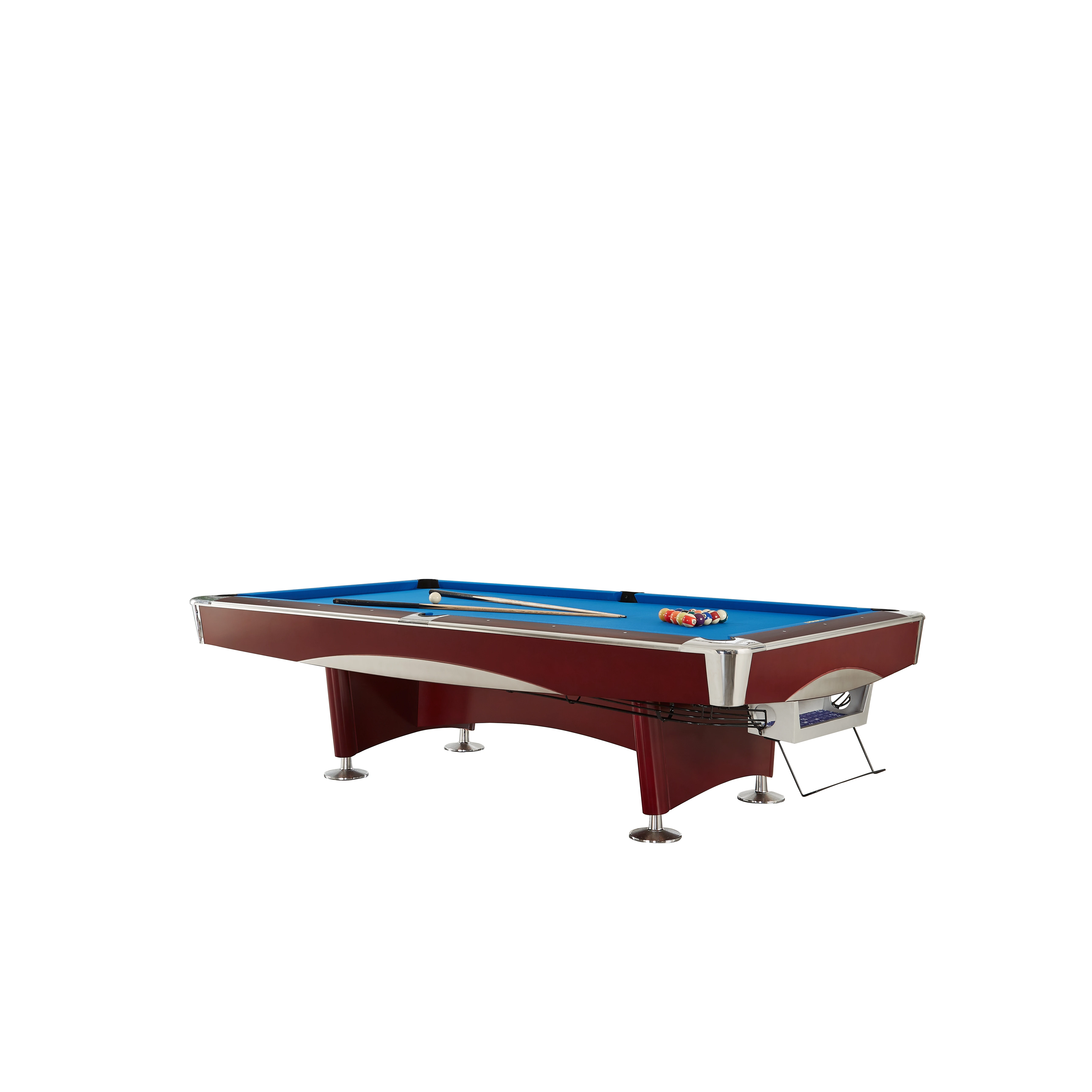 Customizable Slate Cushion Wood Leg Billiard Table Return System for Home & Commercial Use for Pool Sports