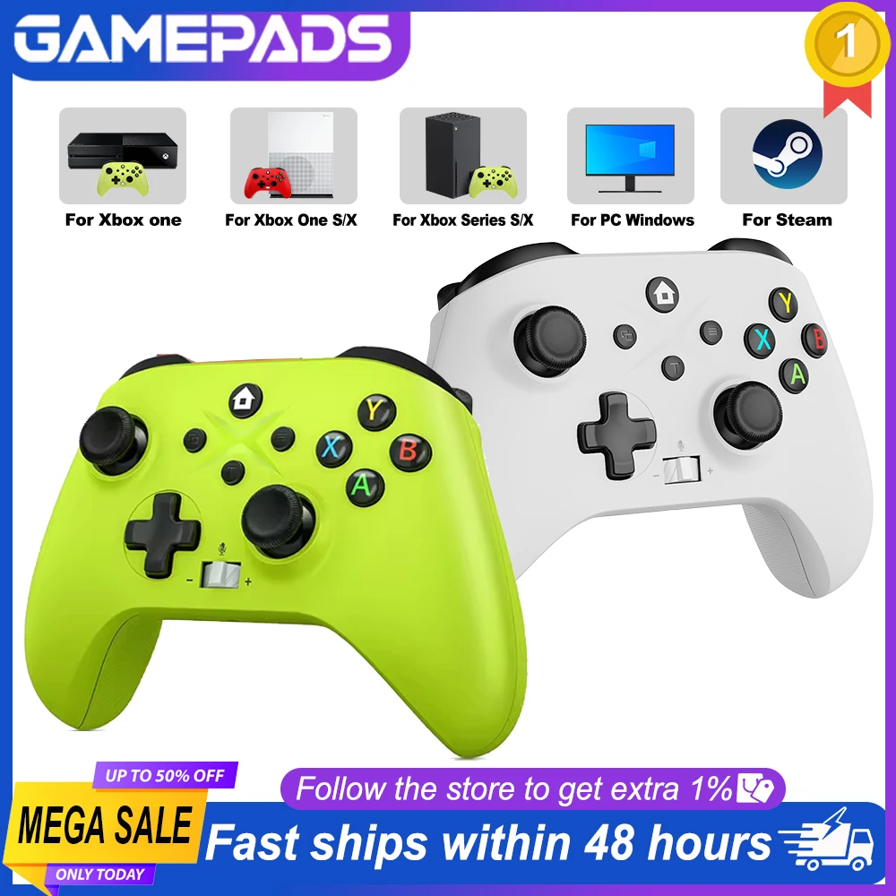 2.4G Gamepad For Xbox One Series X/S/PC/IOS/Android/Steam 6 Axis Gyro With Turbo Function Game Consoles XboxController Joystick