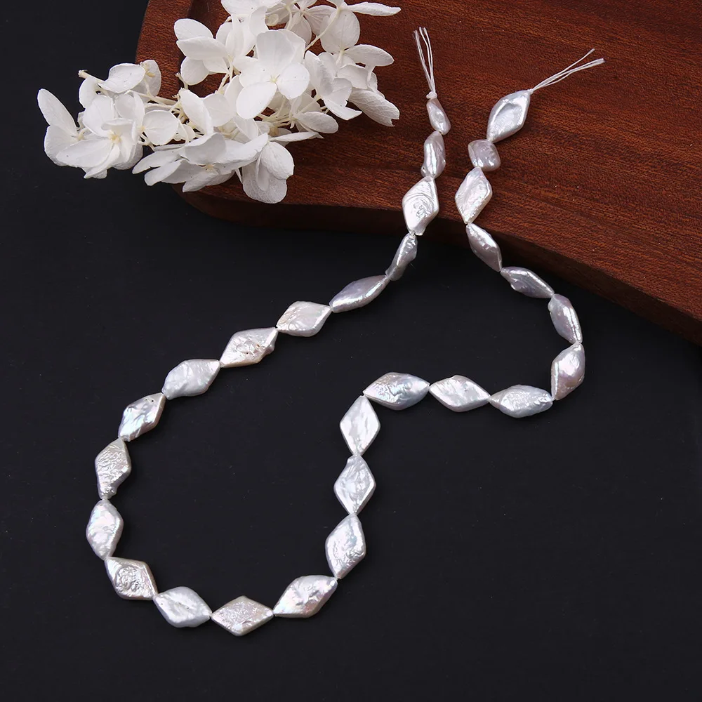 Esiyni AA 100%Natural Freshwater Pearl Baroque Square Beading Suitable DIY Jewelry Necklace Bracelet Accessories Bohemian Beads