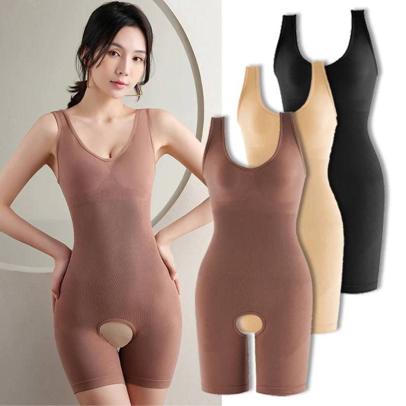 

Women Full Body Shaper Slimming Open Crotch Corset Tummy Shapewear Underwear Waist Cincher Corset Tummy Girdle Bodysuit