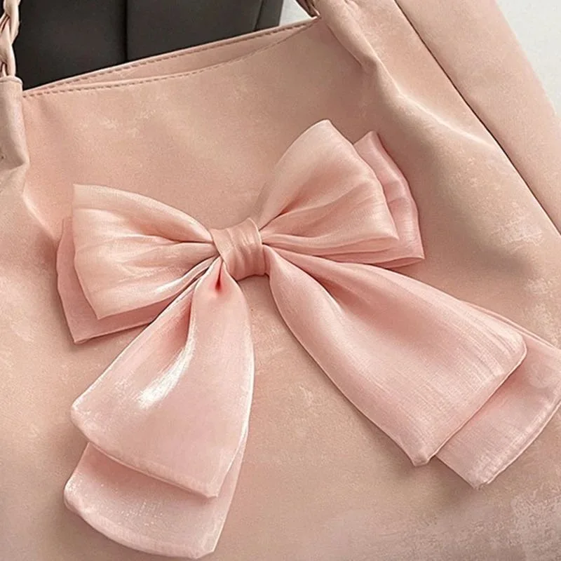 أزياء المرأة حقيبة كروسبودي حقائب الصيف الوردي Bowknot الإناث تحت الإبط حقائب الفتاة الحلوة بسيطة ساحة الكتف رسول با