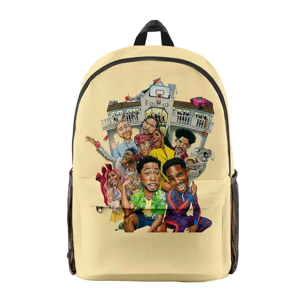 

Hip Hop Popular 90s House Party 3 pupil Bookbag Notebook Backpacks 3D Print Oxford Waterproof Boys/Girls Travel Backpacks