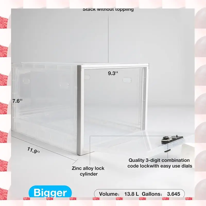 

ABGN Lock Box For Medicines, Food And Electronic Devices, Cell Phones In One Convenient Container