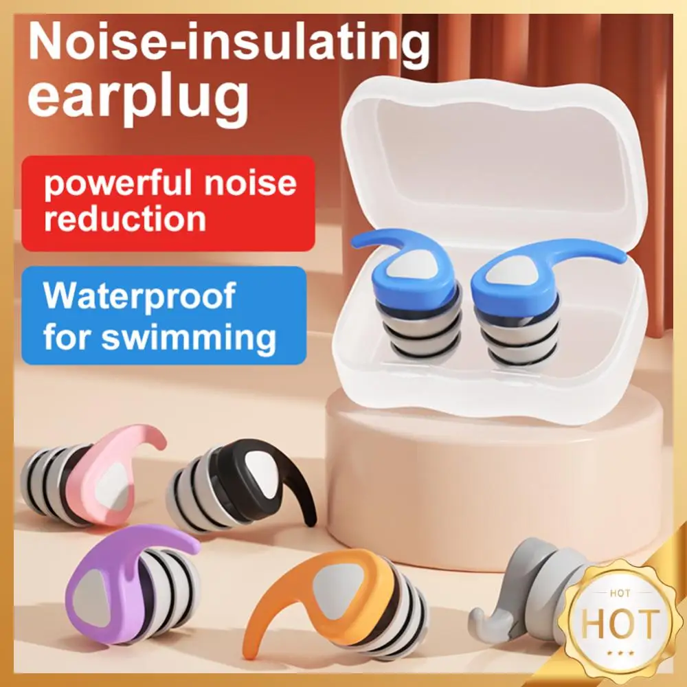 

Kids Swimming Ear Plugs Reusable Silicone Swim Ear Plugs Noise Reduction Sound Blocking Earplugs for Pool Bath Showering Surfing