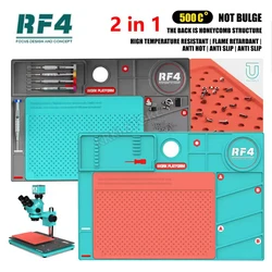 RF4 RF-PO2 260*380mm Antistatic Heat Insulation Pad for Phone Maintenance Motherboard IC Chips Soldering Repair Mat