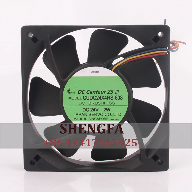 

SERVO Case Fan CUDC24X4RS-608 120*120*25mm 24V 2W 12025 double ball bearing Inverter Server Cooling Fan