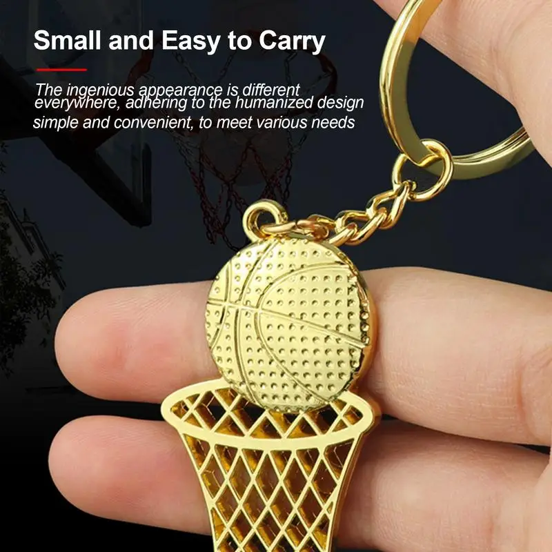 Basketball Ball Frame Keychain Charm Basketball Lovers Car Key Ring Pendant Party Souvenir Gifts Bag Ornaments Accessories