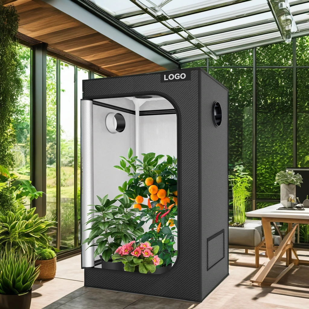 

Iron Frame Nature for Indoor Cultivation Factory Direct Large Hydroponic Plant Growing Tent 600D Oxford Easy Assembly