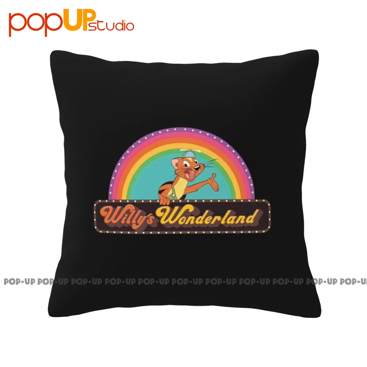 Silky Willys Wonderland Pillowcase Throw Pillow Cover Natural Customized Comfortable