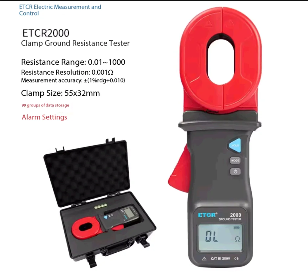 Clamp meter ground resistance tester