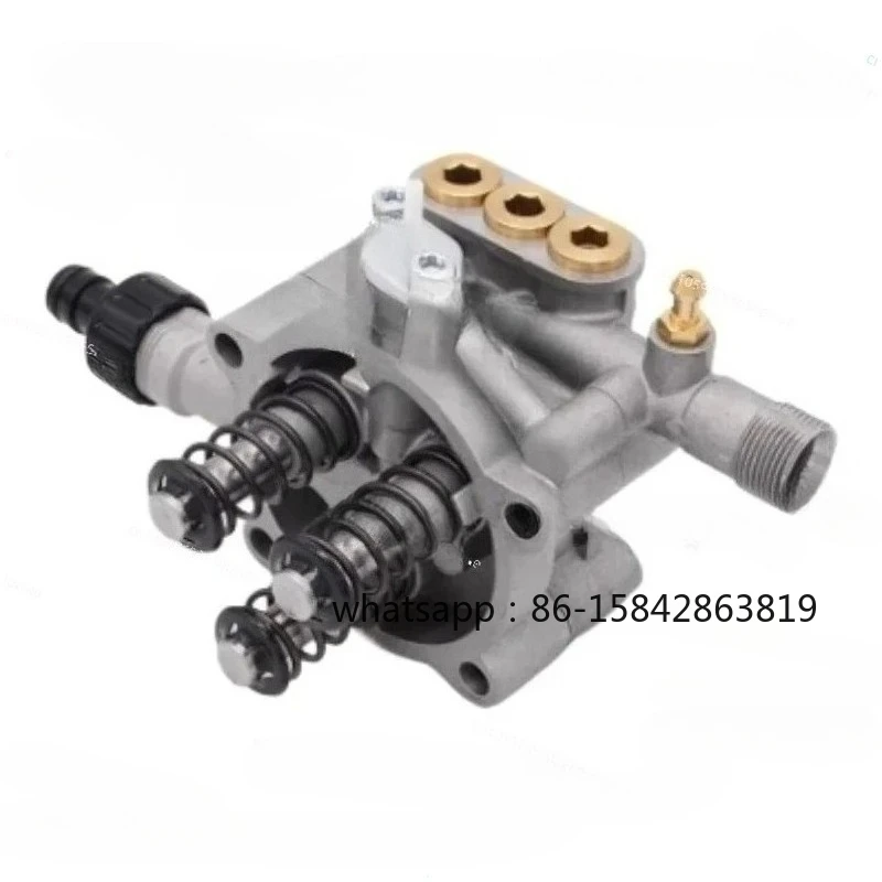 LT-390 High Pressure Cleaner Pump Head Car Wash Pump Cover Car Wash Machine High Pressure Pump Head Plunger Accessories