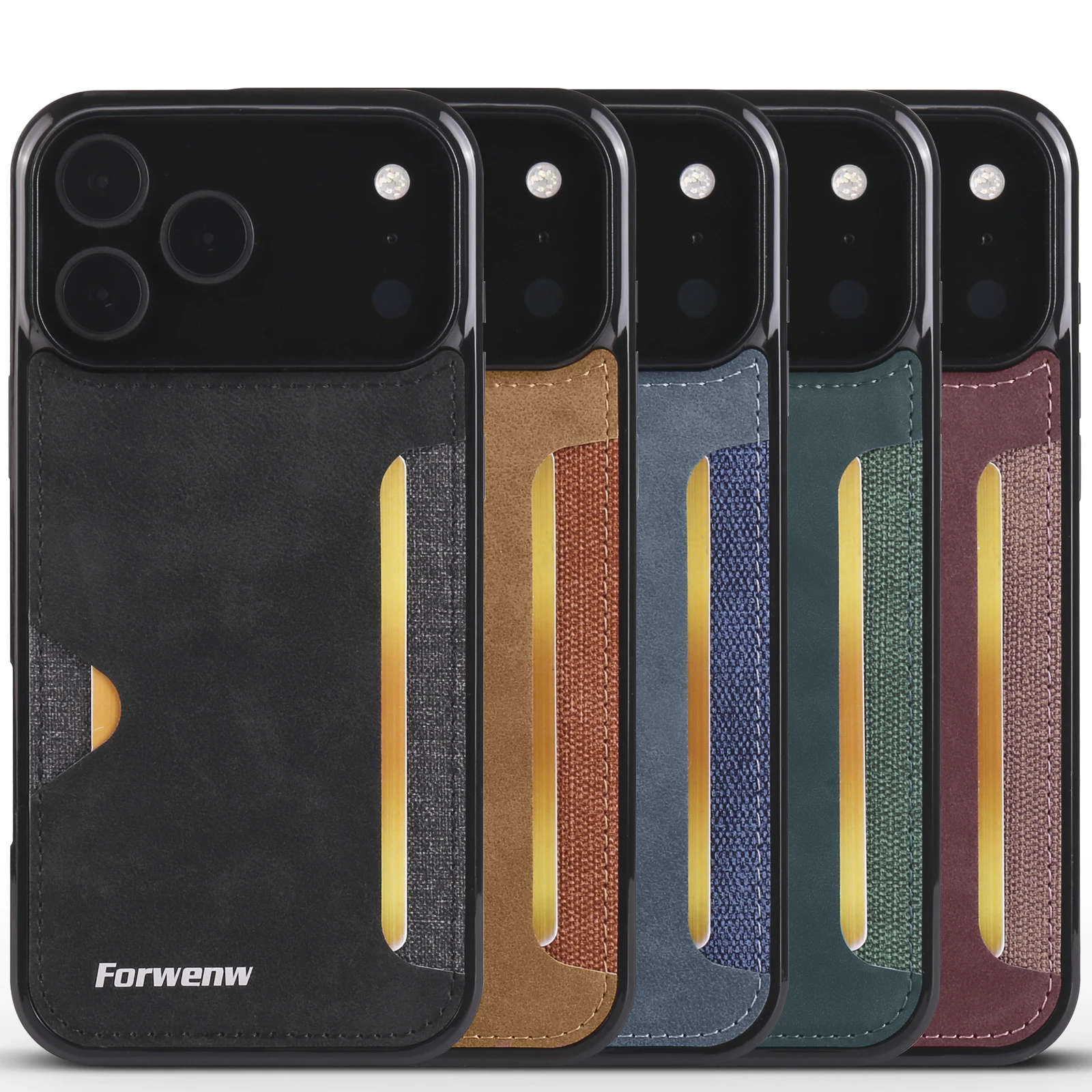 PU-Leder Handyhülle für iPhone 18 17 16 15 14 13 12 11 Pro Max Air 16E XS XR SE 7 8 Plus SE Retro Kartenhalter Brieftasche Cover – Detail 1