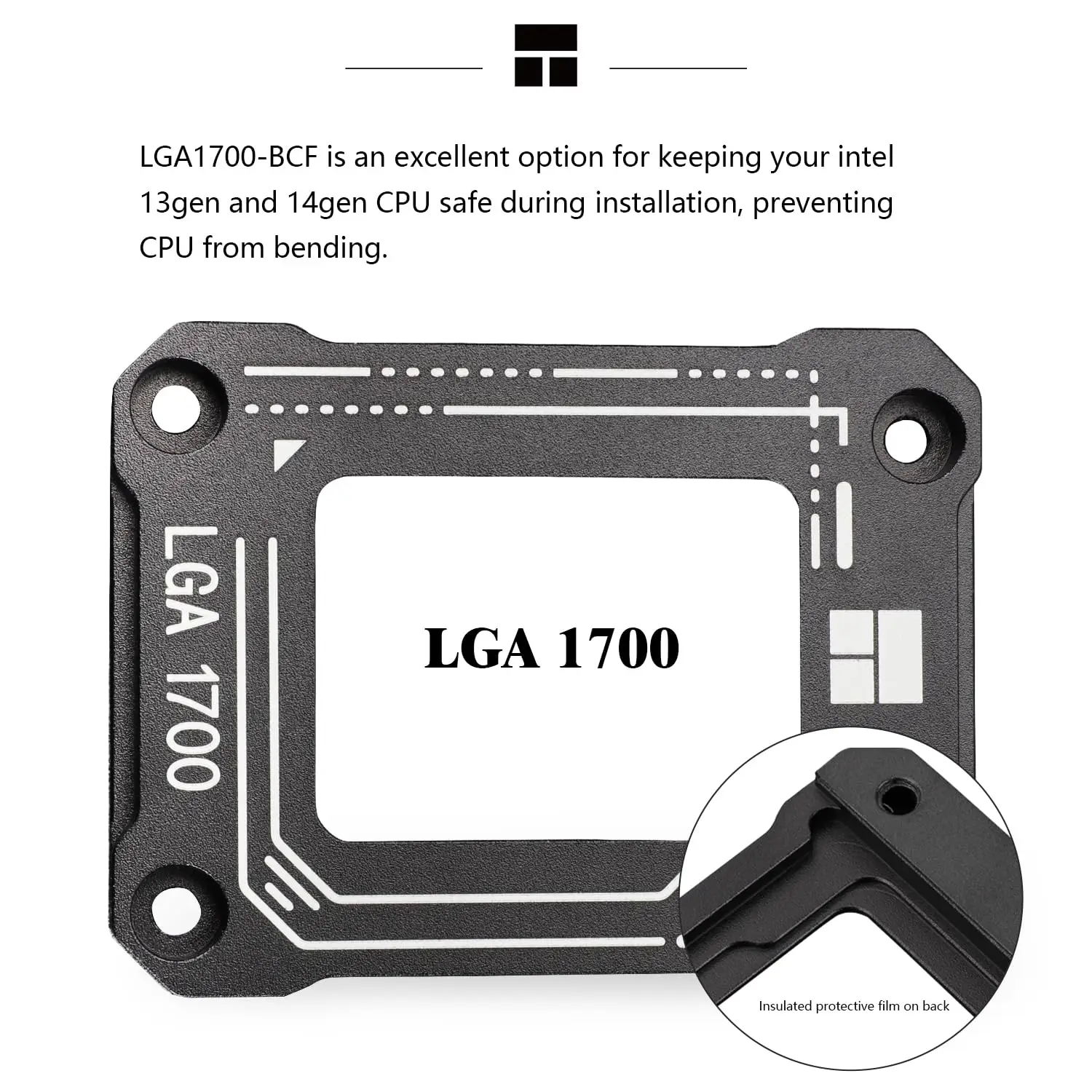 Thermalright LGA1700-BCF Black V2 CPU Anti-Bend Fixer Intel 13th Gen Anti-Bend Fixture with Corrective Intel CPU Fixing Bracket