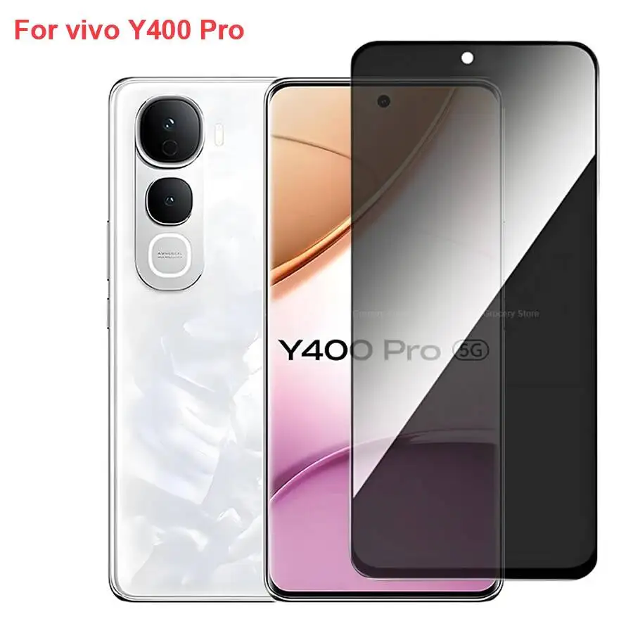 

Vivo Y400 Soft Membrane Tempered Glass Anti-Peeping Privacy Screen Protector For Vivoy400 Pro Phone Film