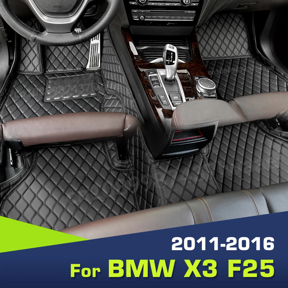 Автомобильные коврики для BMW X3 F25 2011 2012 2013 2014 2015 2016, автомобильные подушечки для ног на заказ, автомобильный ковер, аксессуары для интерьера