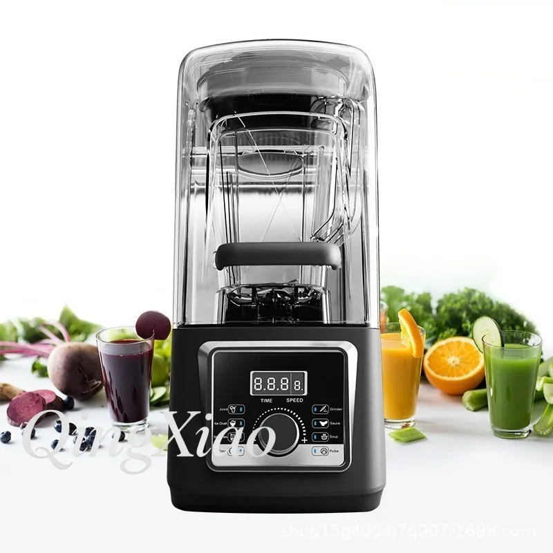 Commercial Soundproof Cover Wall Breaker Ice Crusher Juicer Smoothie Mixer Special Use Blender Milk Tea Shop Cold Drink Making