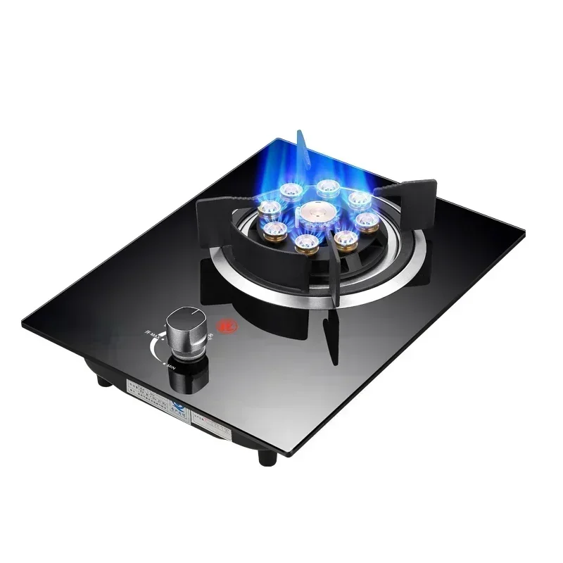 Single Stove Household Liquefied Gas Embedded  Gas Stove Natural Gas Fierce Fire Single Stove Stoves Table Kitchen Hob