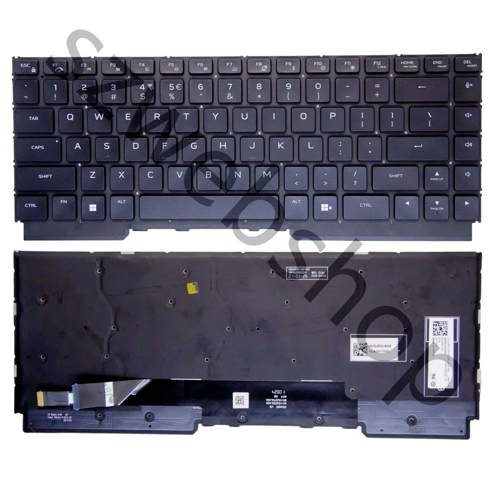 New Laptop Keyboard For Dell Alienware M15 R5 M15 R6 M15 R7 US English backlit
