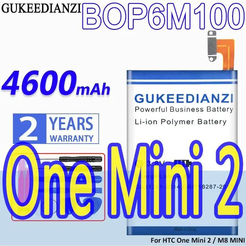 

Mobile Phone Battery BOP6M100 For Htc One Mini 2 M8 Fast Charging 4600Mah