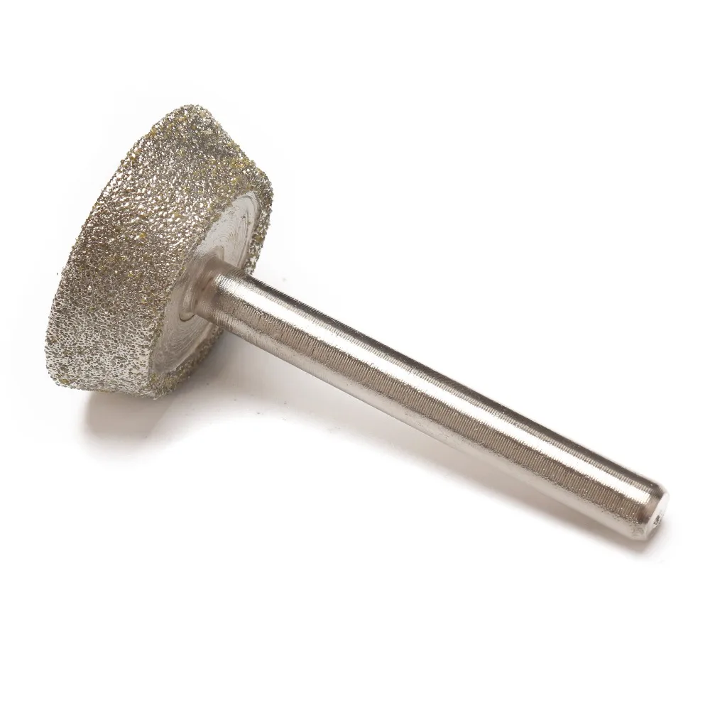 25‑35mm Short Inverted Conical Diamond Grinding Head Carving Bits, Abrasive Coarse Grit 60 Lapidary Tools for Stone Gemstone