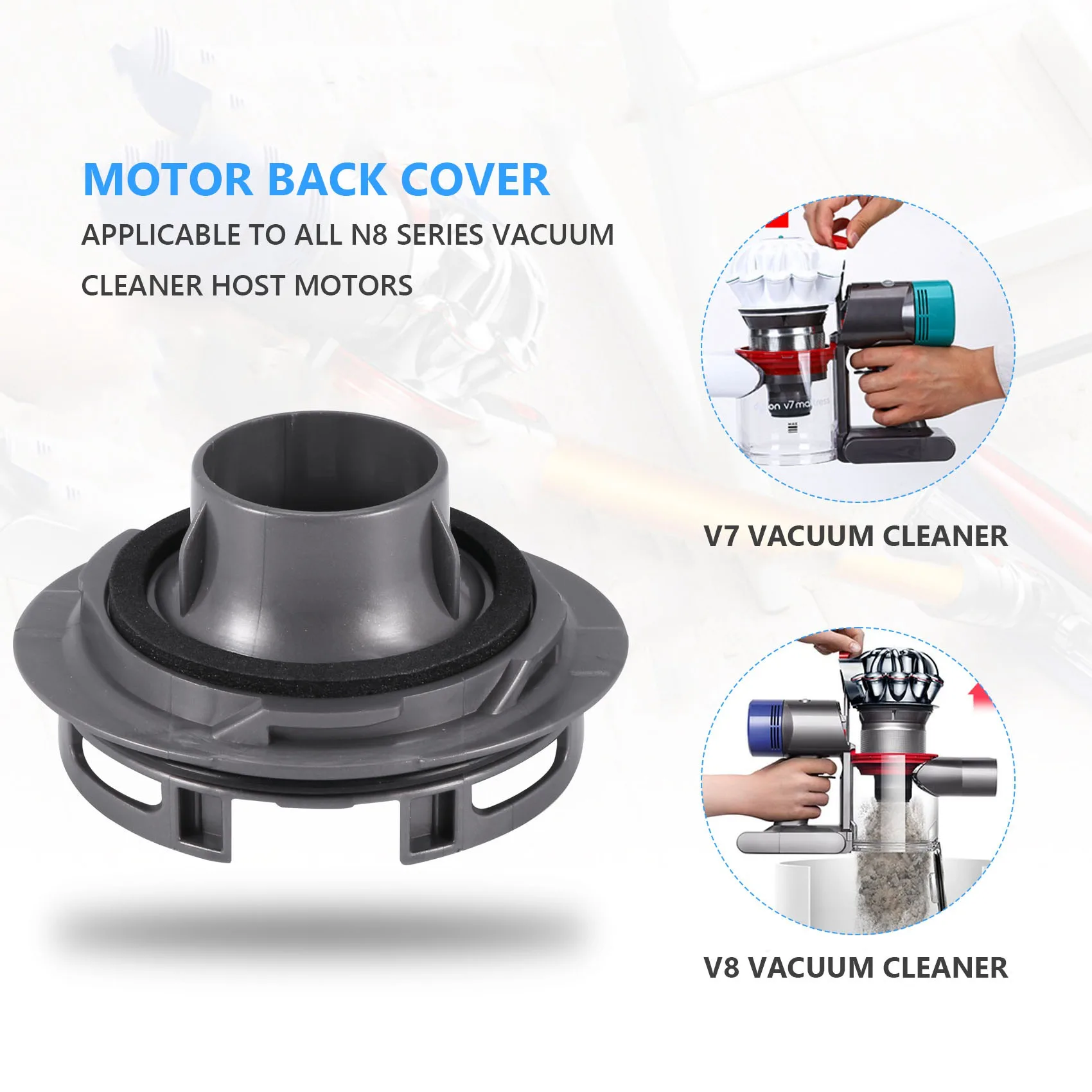 ABVS Vacuum Cleaner Accessories for Dyson V7 V8 Vacuum Cleaner Motor Back Cover Small Accessories