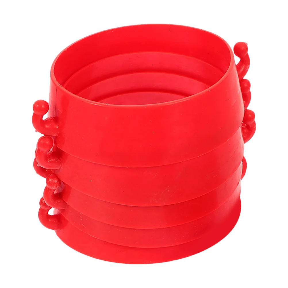 5 Pcs Ring Chain Buckle Rings Hanging Door Hardware Plastic Anti-slip Cover Ladder