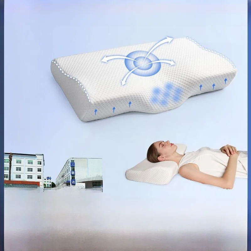 

Large Size Memory Foam Pillow Neck Support Hotel Home Use Space Slow Rebound Cotton Fabric Office Soft Hard Two Types
