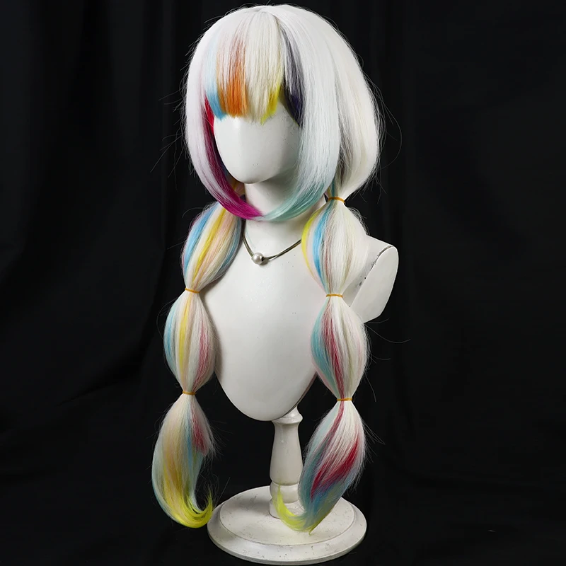 Jogo mágico menina bruxa julgamento jougasaki noa cosplay peruca resistente ao calor cabelo sintético dia das bruxas