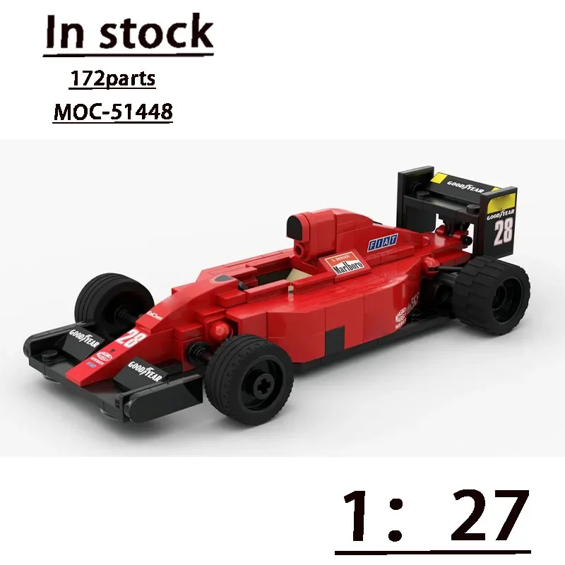 

MOC-51448 Формула 640 F1-89 — масштаб 1:34, модель блока для сборки, MOC, креативные строительные блоки, строительные блоки для мальчиков, игрушка в подарок
