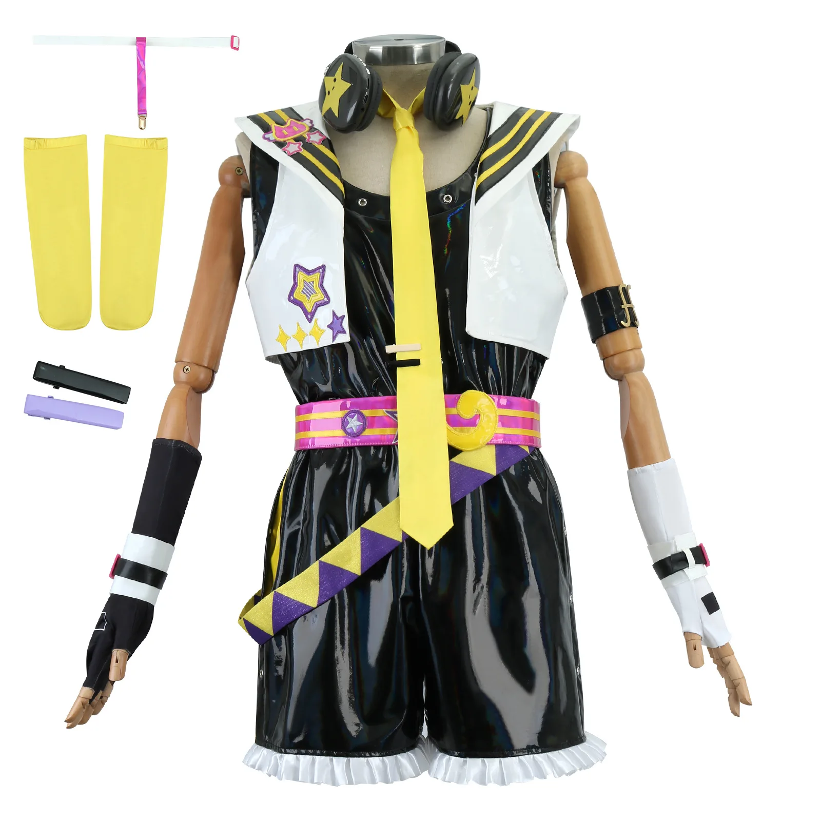 

Mirror Gemini Bell Even Cos Service Mirror Voice Even Meow Si Fast Running Linkage Cosplay Role-playing Clothing Full Set