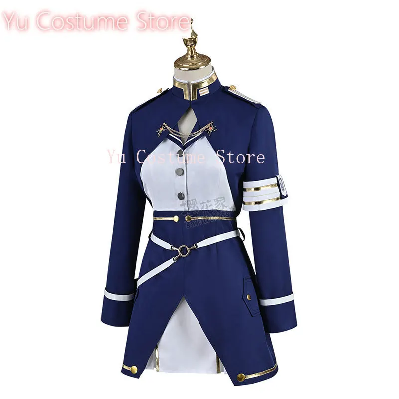 YuCostume Anime! 86-Eighty Six- Vladilena Milize Battle Suit Dress Military Uniform Cosplay Costume Halloween Party Outfit Women