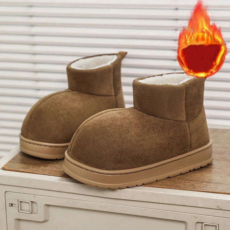 Popular Men's Big-Toe Snow Boots with Plush Lining and Warm Cotton Shoes image 2