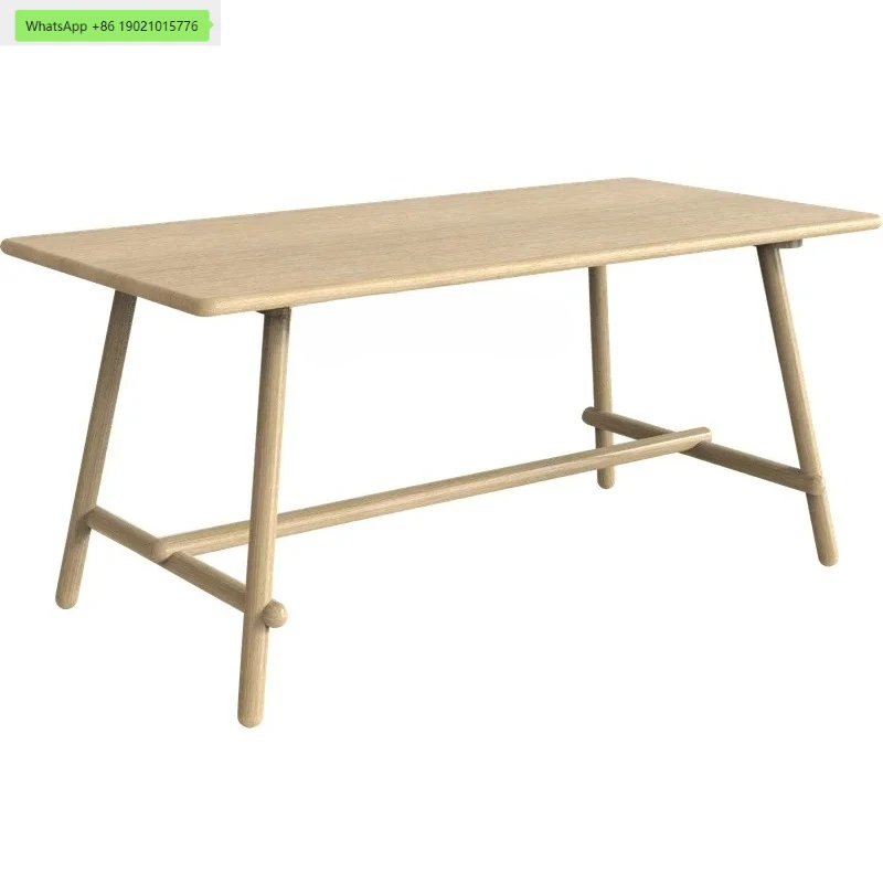 Nordic Modern Minimalist Living Room Internet Celebrity Solid Wood Dining Table Small Apartment