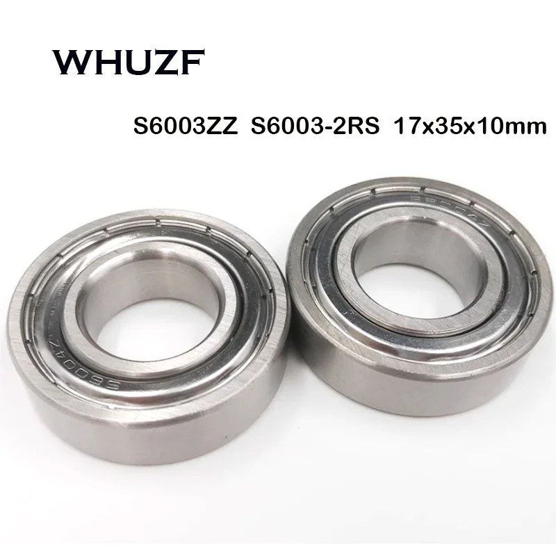 

5PCS/lot S6003RS S6003ZZ Motor Grade Deep Groove Ball Rolling Bearings ABEC-7 17*35*10mm High Quality Bearing Steel