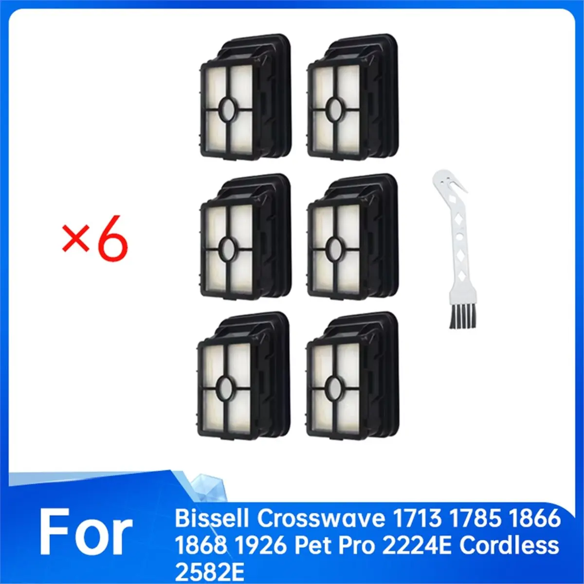 Filter for 1713 1785 1866 1868 1926 2224E Cordless 2582E Serie Vacuum Cleaner