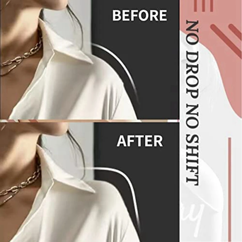 Hombreras de silicona para ropa de mujer, almohadillas de realce de hombro antideslizantes, reutilizables, potenciador Invisible, 2 pares