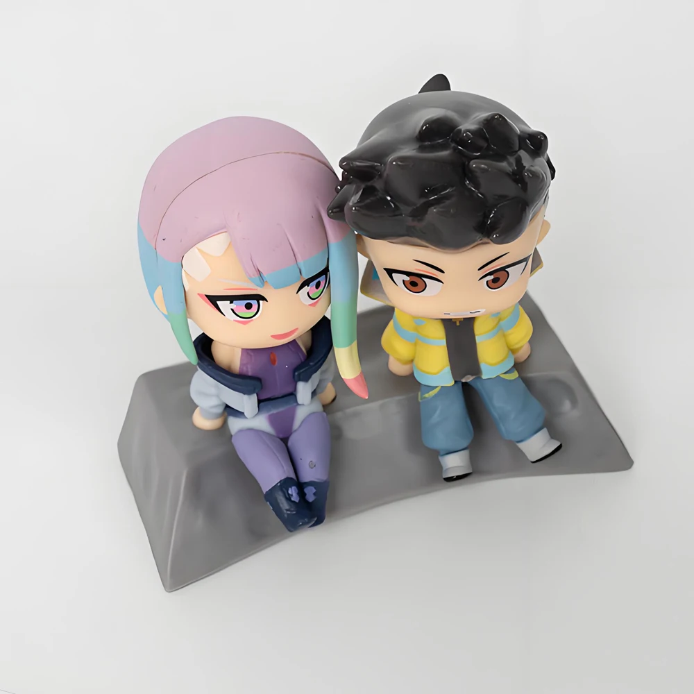8 cm Cyberpunk Edgerunners Q Version Anime David Martinez Lucyna Kushinada Liebhaber Action Figure Sammlung Modell Spielzeug – Detail 5