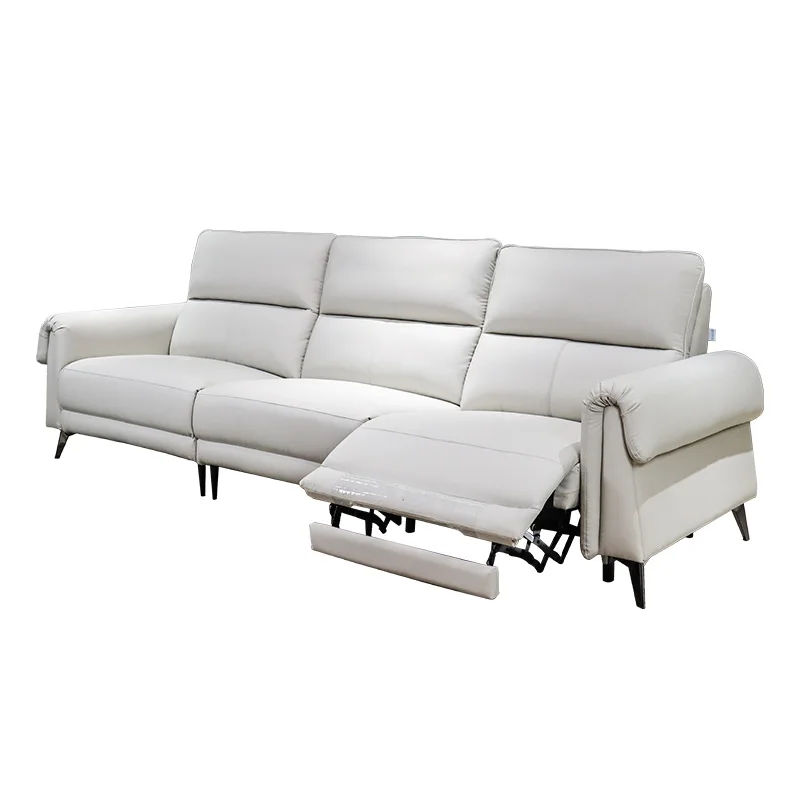 

Electric Adjustable Recliner Sofa Set Furniture Living Room Full Leather MultiFunctional Recliner Sofa 3 Seater Electric Sofa