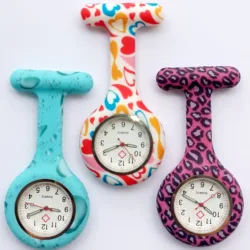 Nurse Fob Watch Brooch Pin Silicone Hanging Watch for Healthcare Professionals - Nurse Gift Doctors Staff Nursing Accessories