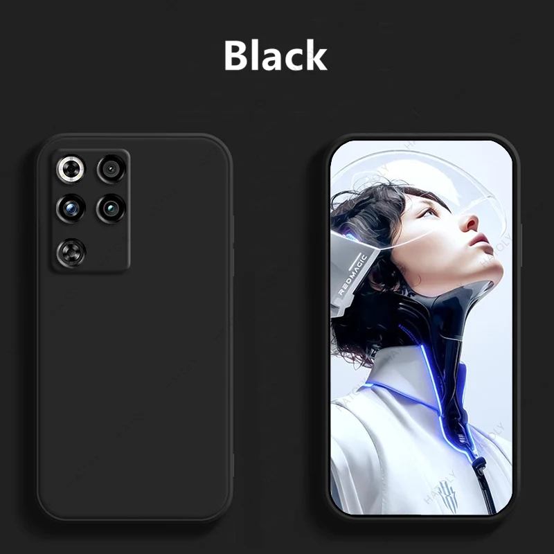 

Для ZTE nubia RedMagic 11 Pro, оригинальный жидкий силиконовый чехол для телефона ZTE nubia RedMagic 11 Pro, защитный чехол, задняя крышка