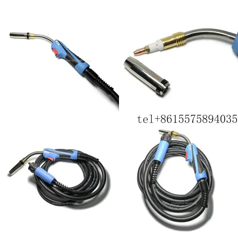 

Hot BINZEL MB36 36KD Mag Torch 200 Amp 270 Amp 10 ft 5m Mig European Central Connector 500a Torch