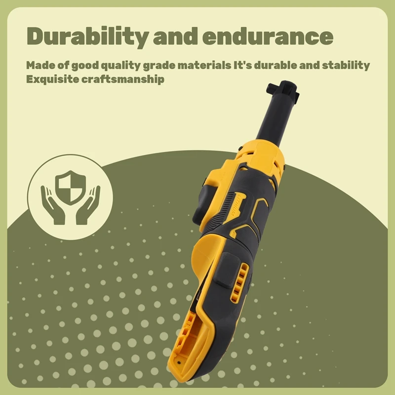 Imagem -03 - Extended Electric Ratchet Wrench Cordless Driver 8inch Impact Removal Screw Nut Power Tools For Dewalt 18v 20v Battery