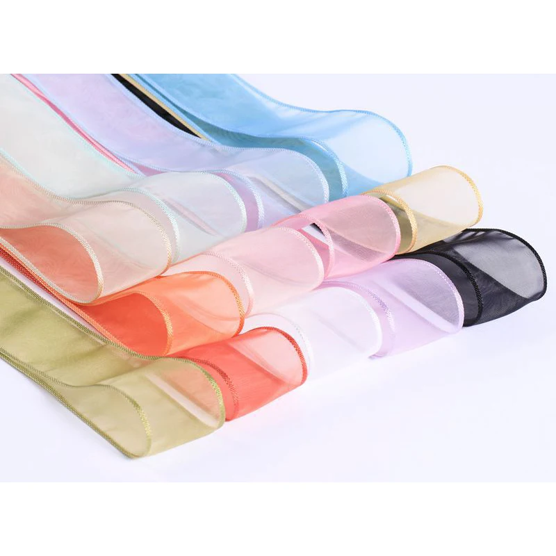 

10yards Sheer Chiffon Ribbon 10/16/25/38mm Organza Ribbon for Clothing Sewing DIY Hair Bows Hat Decor Craft Accessories Supplies