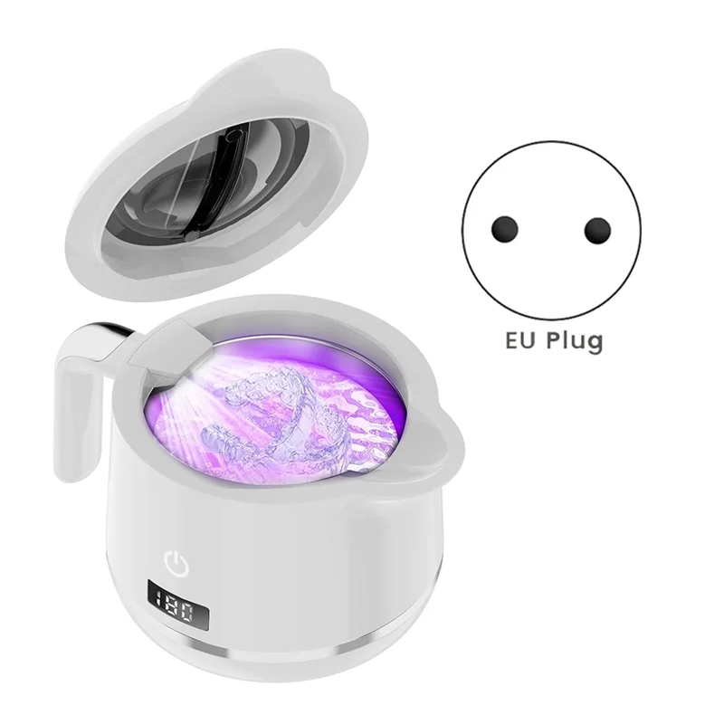 Ingenious-Mundschutz und Prothesenreiniger Pod-180 ml Ultraschall-Halterungsreiniger-Maschine – 45 kHz Ultraschall-Schmuckwascher
