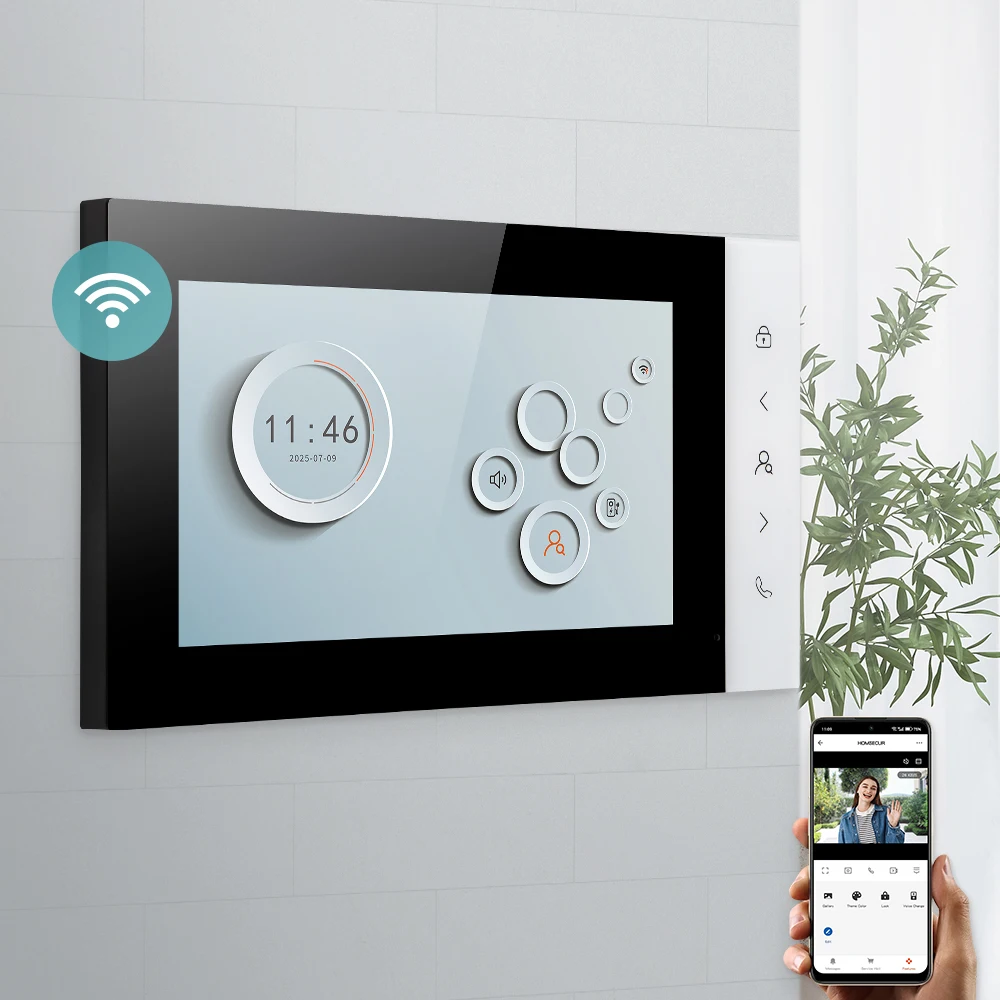 HOMSECUR XM716D Tuya App Indoor Monitor for HDS Video Door Phone Intercom Doorbell