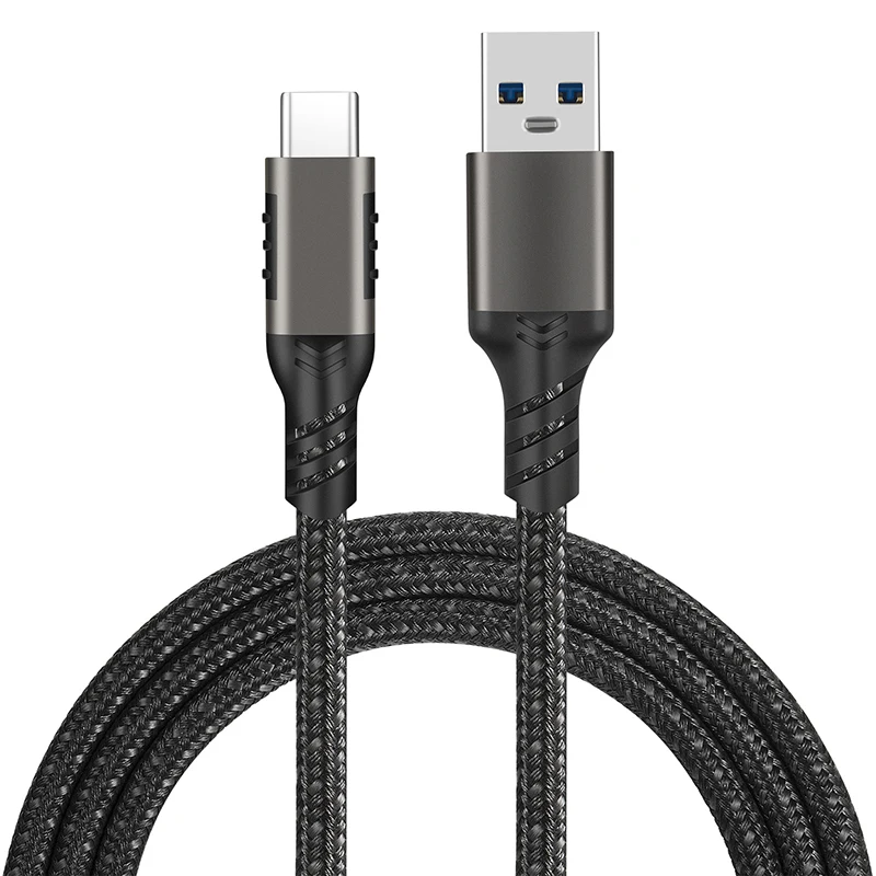 USB3.2 Gen2 10Gbps Cable USB A to C Cable 3A 60W QC3.0 Fast Charging for Samsung NVMe Hard Disk External Android Data 1m 2m Cord