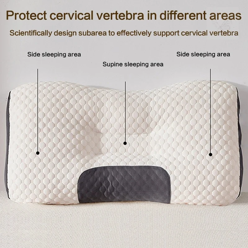 New SPA massage neck pillow non-collapse knitted cotton pillow core adult pair hotel room home