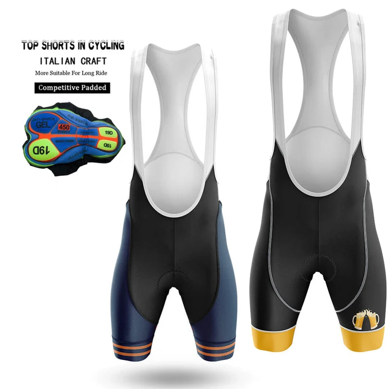 Cycling Bib Shorts 2023 New Men Outdoor Wear Bike Cycling 19D Padded Riding Bib Tights Bicycle Quick Dry Cycling Pants